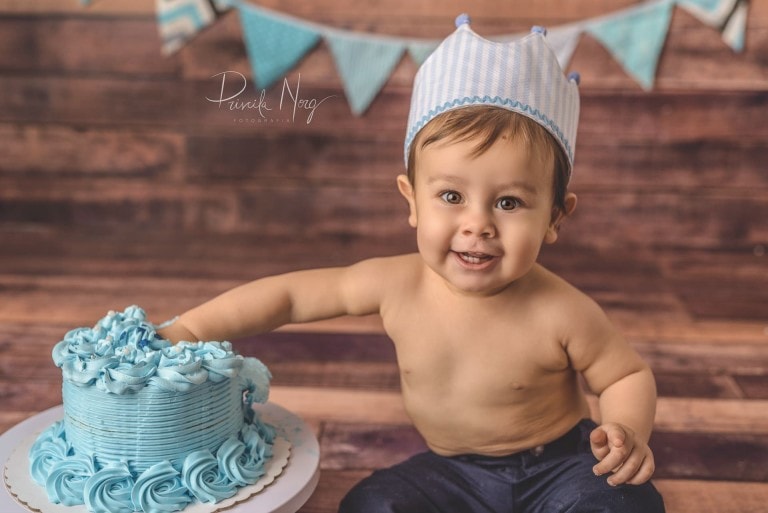 Fotografia de smash cake palma